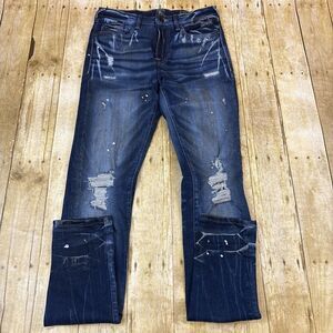 PRPS Jeans Men Stained Stretch Fit Distressed Destroyed Size 28 (29X34)